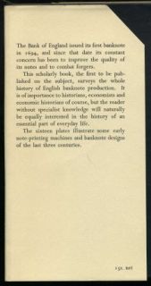 Mackenzie Bank of England Note History Printing 1953