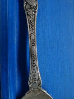 RARE Antique Sterling Silver Uncle Remus Souvenir Spoon Black