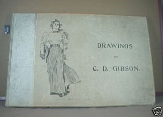 1895 Drawings by Charles Dana Gibson 1st English Ed