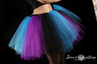 Tutu Purple Black Roller Derby Rave Dance Ballet Adult