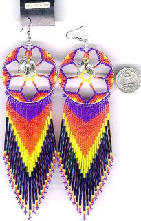 Navajo Beaded Dangle Earrings 57 Native American Jewelry
