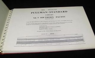 The Official Pullman Standard Library Vol 5 Southern Pacific Prewar