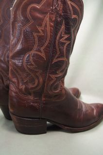 Dan Post Brown Leather 9 5 D Mens Western Boots