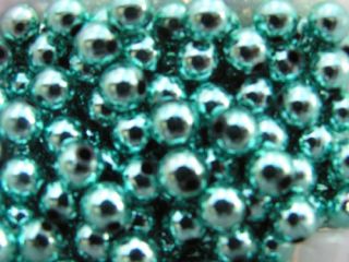 Big Eye Custom Lures Metallic Teal 6mm Beads 100pk