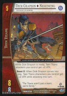  Nightwing Titan Leader Marvel Card Game 038 DC Origins TCG CCG