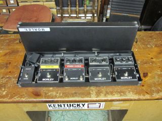 Vintage Morley Guitar Effects Pedal Board Case Echo Chorus Compressor