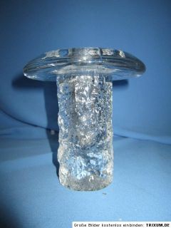 Vintage Kosta Boda Candleholder Art Glass Crystal Scandanavian