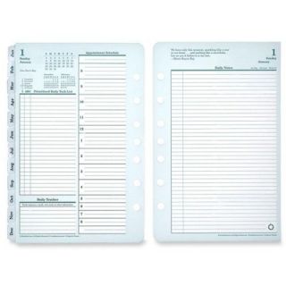 Franklin Covey Monarch 2 Page per Day Planner Refill July 2012 June