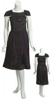 Modish CYNTHIA ROWLEY Chic Black Silk Dress 0 NEW