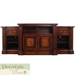 Delemont TV Console 72 Cabinet Flatscreen Wood New