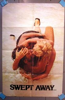 Original 1 Sheet Poster 1974 Swept Away Lina Wertmuller