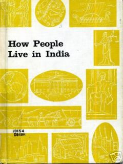 How People Live in India by Anthony DSouza HC 1968