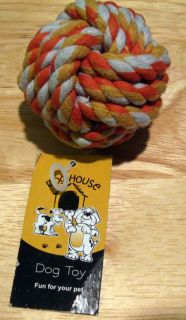 Pet Dog or Cat Rope Dogs Ball Cottons Chews Toy New