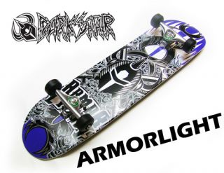 Darkstar Armor Light Purple Roses Complete Skateboard