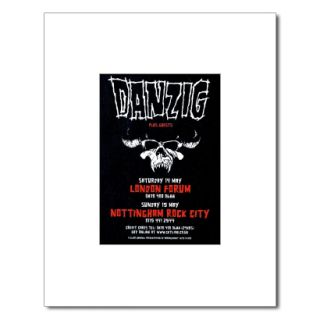 Danzig Satans Child Cartoon Matted Mini Poster