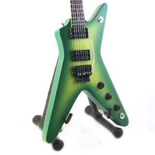 Miniature Guitar Dimebag Darrell Dean DFH Dime Slim ml Green Custom