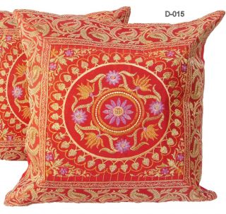  CUSHION FLORAL EMBROIDERY AND BROCADE WORK HOME FURNISHING DECOR ART