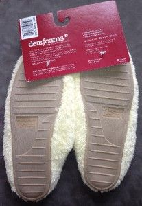 New Dearfoams Womens Slippers Indoor Outdoor Soles Size Large Fast