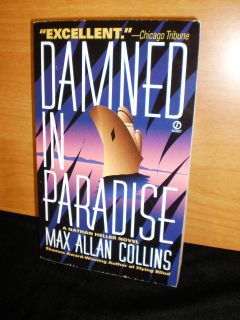 Damned in Paradise by Max Allan Collins  Signed/Autographed Copy