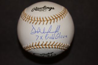 Dave Winfield Autographed Rawlings Gold Glove Baseball San Diego