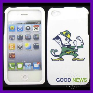  Verizon AT&T Apple iPhone 4 4S   Notre Dame Fighting Irish Case Cover
