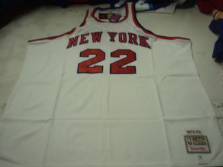  NBA Throwback New York Knicks Dave DeBusschere Jersey Size 60