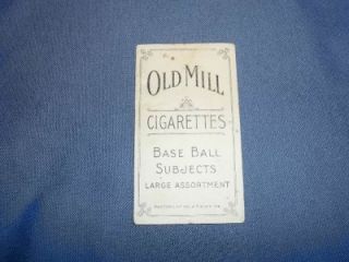 1909 T206   OLD MILL   David Brain   Unaltered   Strong Color   but