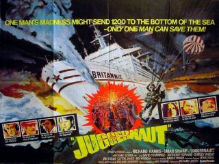 Juggernaut 1974 Richard Harris David Hemmings Anthony Hopkins UK Quad