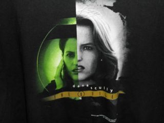 Vintage X Files Dana Scully 1998 Original T Shirt Size L 20th Century