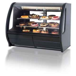 74 Curved Glass Deli Bakery Display Case Refrigerated