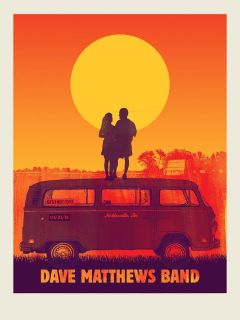 2012 Dave Matthews Band VW Bus Couple Sunset Noblesville 12 Concert