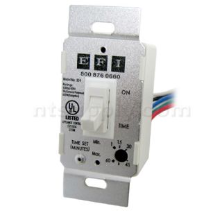 fan light delay timer switch allows continous operation of the