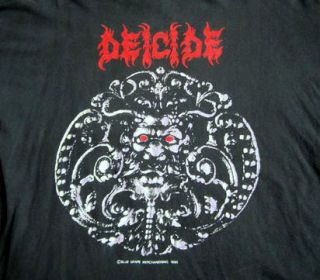 Deicide Original Vintage 1990 RARE Tour T Shirt 90s Tee Death Metal