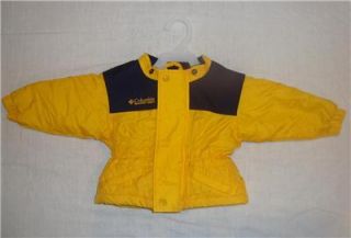 12 mo. Winter Snow Ski Jacket Coat Columbia Talbots Kids Yellow