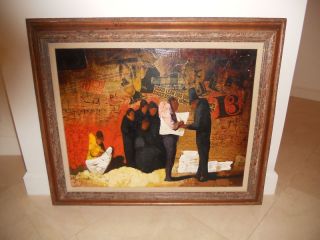 Andres Escartin 1938 Oil Collage David Lean Mentioned