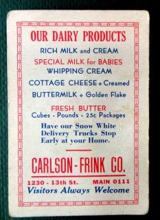 antique Victorian Carlson Frink Dairy Ice Cream Milk Denver Co