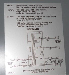 Daykin CVFSD 0705 Transformer Disconnect Switch 1 5 KVA