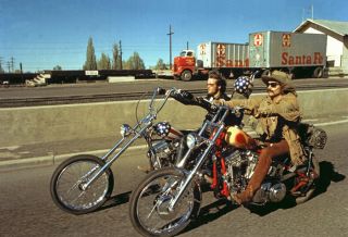Dennis Hopper EASY RIDER rare color 7 Harley Davidson Cult PETER FONDA