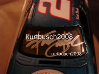 Kurt Busch Autographed Signed Miller Lite Dodge 1 24