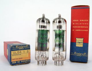 NOS (New Old Stock) MINIWATT DARIO UL84 vintage electron tubes made