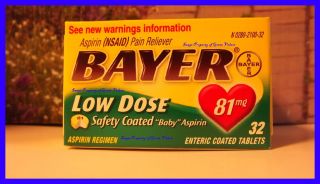 Bayer Low Dose 81 MG Safety Coated Baby Aspirin Adult Aspirin Regimen