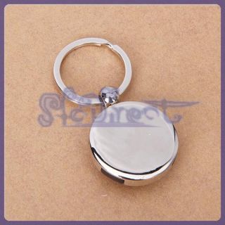Outdoor Activity Favor Compass Design Pendant Key Chain Fob Ring