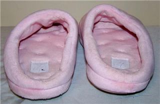 Dearfoams Womens Size Small 5 6 Pink Slippers Scuffs Shoes