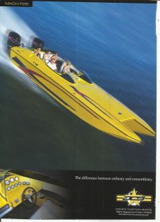 2003 Daves Custom Boats Color Ad  The Mach F26
