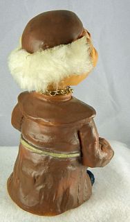 Made in Germany Heico Bobblehead Troll Friar with Wine
