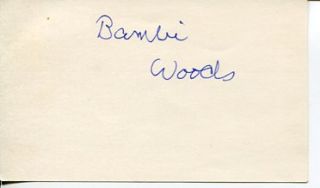 Bambi Woods Debbie Does Dallas Star Extremely RARE Signed Autograph
