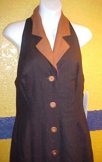 NEW Deborah Law DL Black & Brown Dress Size 8