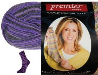 Premier Deborah Norville Serenity Sock Yarn Knitting Yarn Amethyst