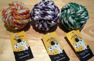 Pet Dog or Cat Rope Dogs Ball Cottons Chews Toy New