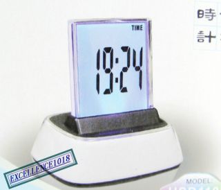 TRAVEL LCD CLOCK Digital Thermometer Alarm Timer Calendar